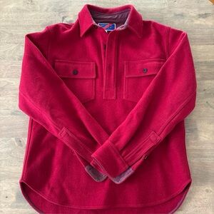 Best Made Co. Red Wool Shirt Jacket Men’s Small Made In USA